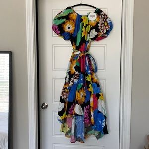 NEW Christopher John Rogers Floral Festive Dress S